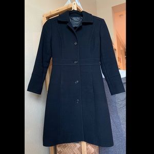 Black J. Crew Classic Lady Coat 00P
